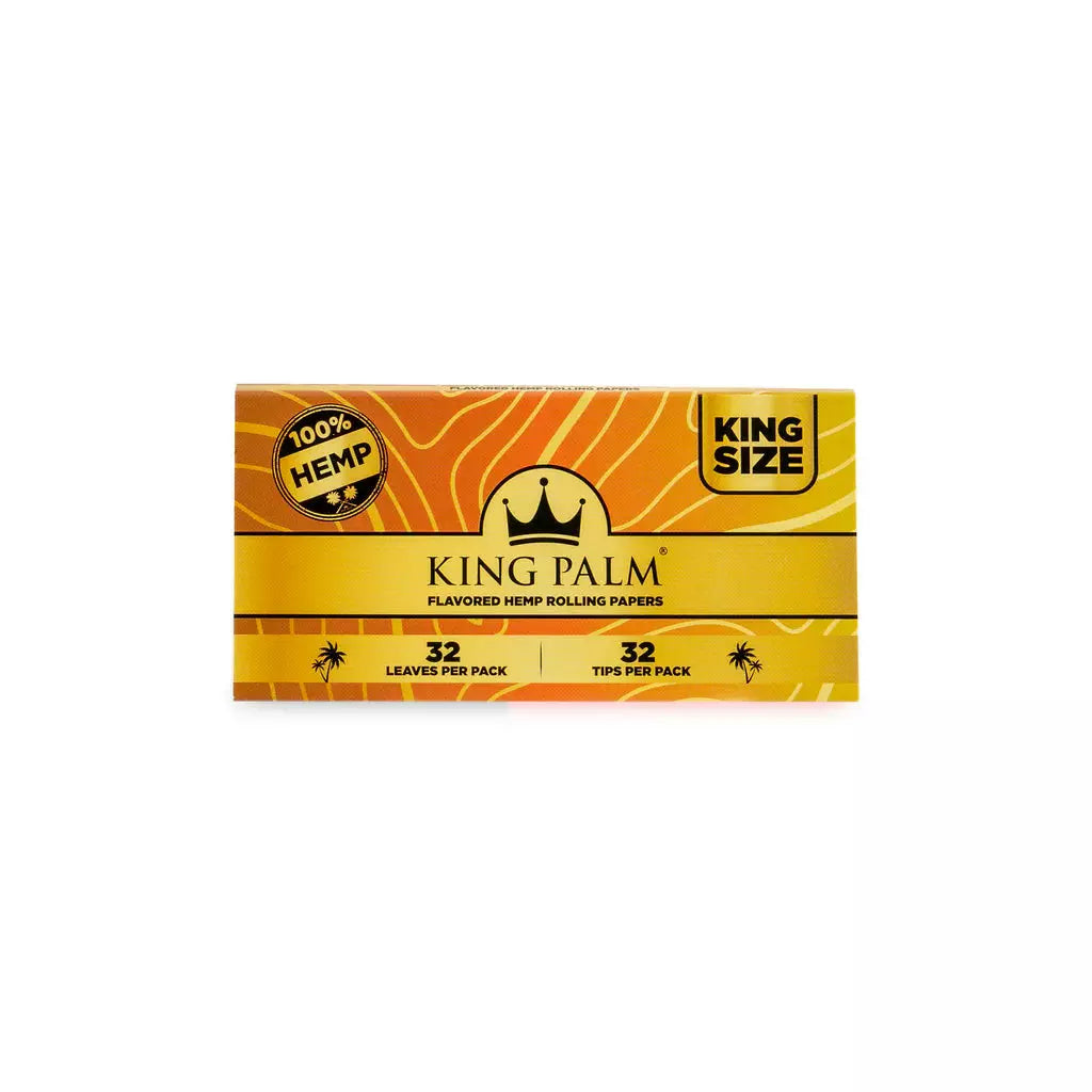 King Palm Hemp Flavored Rolling Papers & Tips King Size  Tropical Fruits