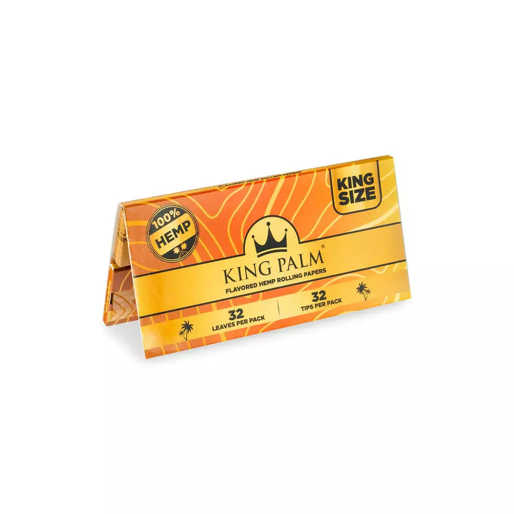 King Palm Hemp Flavored Rolling Papers & Tips King Size  Tropical Fruits