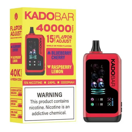 Kado Bar Flavor Adjust 40K Vape - Blueberry Cherry / Raspberry Lemon 