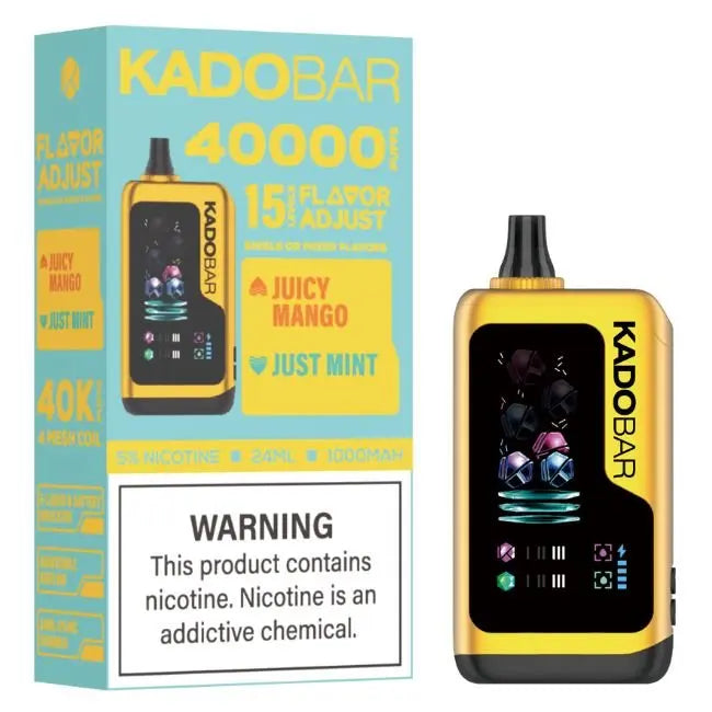 Kado Bar Flavor Adjust 40K Vape - Juicy Mango / Just Mint 