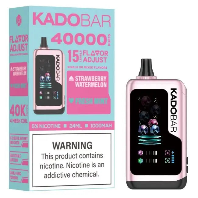 Kado Bar Flavor Adjust 40K Vape - Strawberry Watermelon / Fresh Mint 
