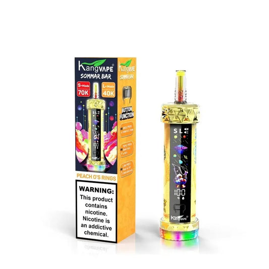 Kangvape Sommar Bar E-Hookah 70K - Peach O's Rings 