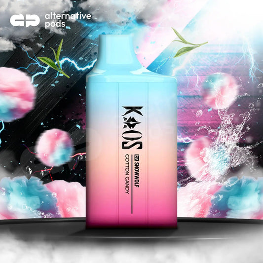 Kaos by SnowWolf 6000 Puffs Disposable Vape - Cotton Candy 
