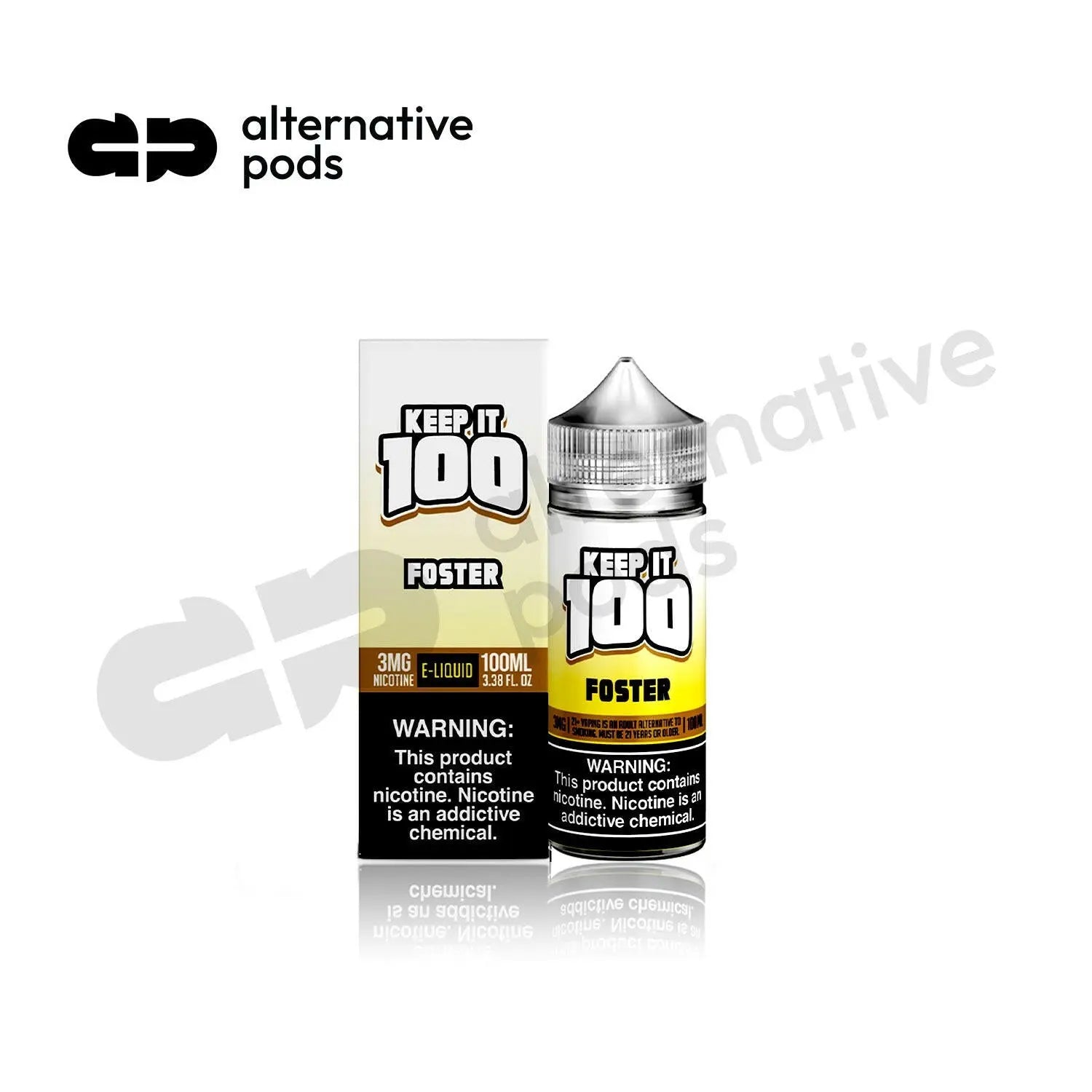 Keep It 100 Synthetic Nicotine E-Liquid 100ML - Alternative pods | Online Vape & Smoke Shop