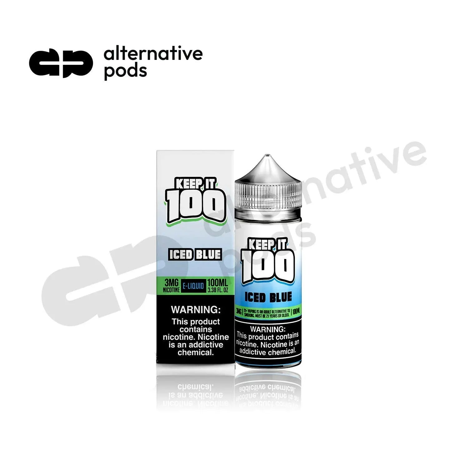 Keep It 100 Synthetic Nicotine E-Liquid 100ML - Alternative pods | Online Vape & Smoke Shop