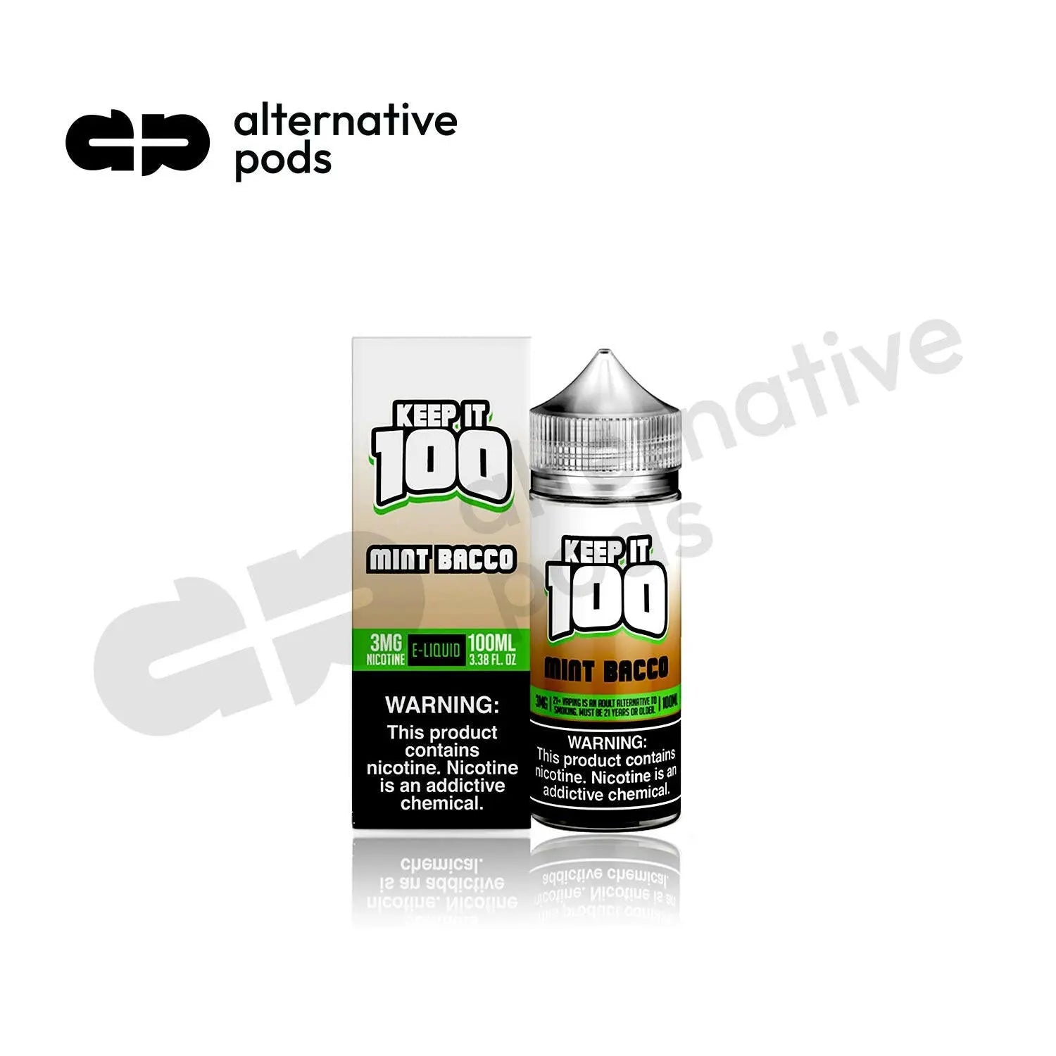 Keep It 100 Synthetic Nicotine E-Liquid 100ML - Alternative pods | Online Vape & Smoke Shop