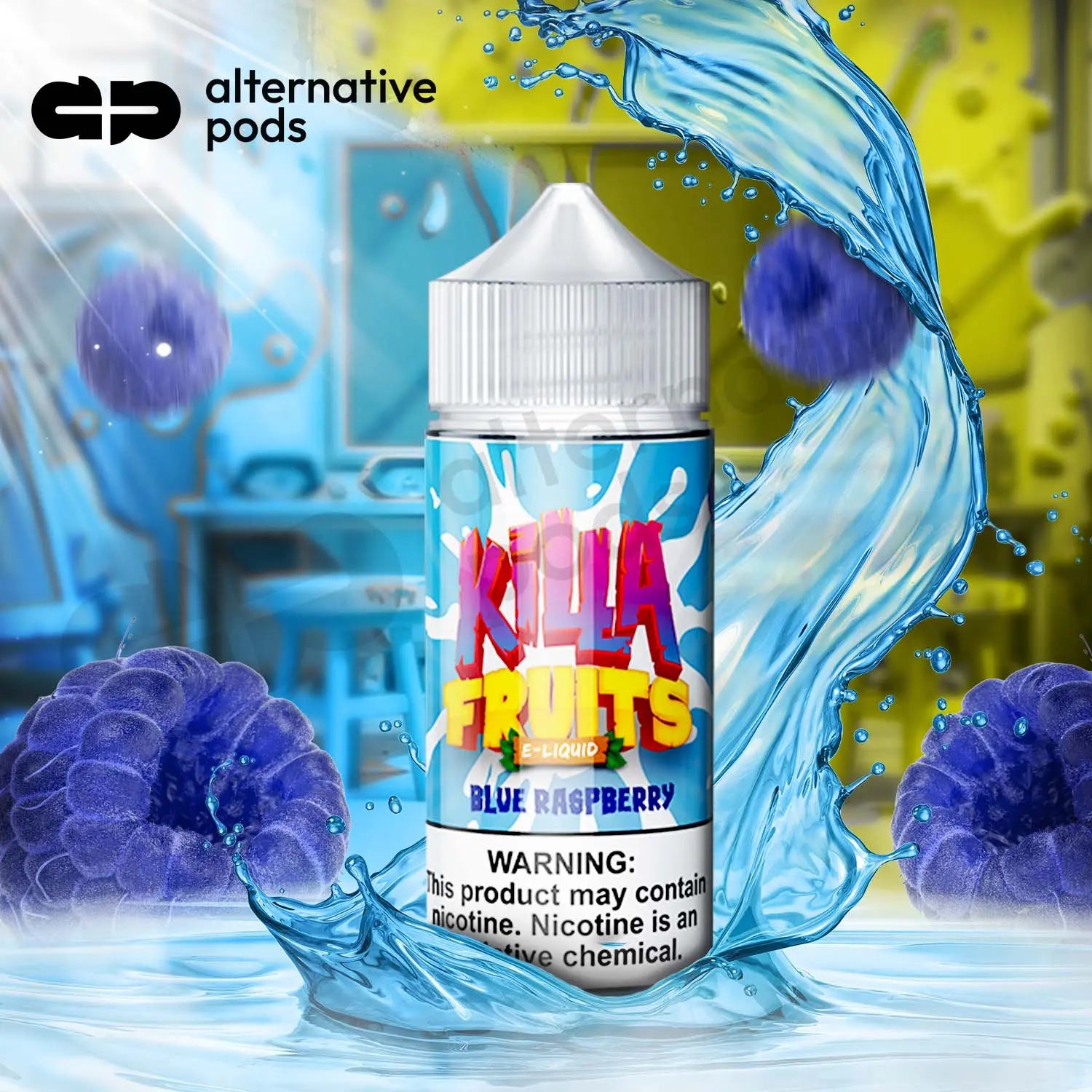 Killa Fruits E-Liquid 100ML - Blue Raspberry 