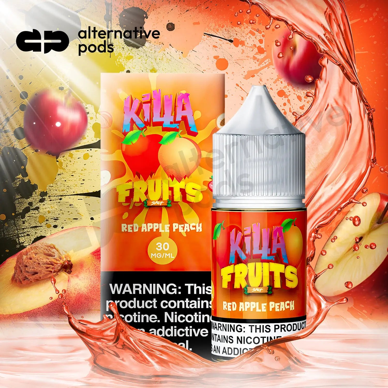 Killa Fruits Salt MAX Nicotine Salt E-Liquid 30ML - Alternative pods | Online Vape & Smoke Shop