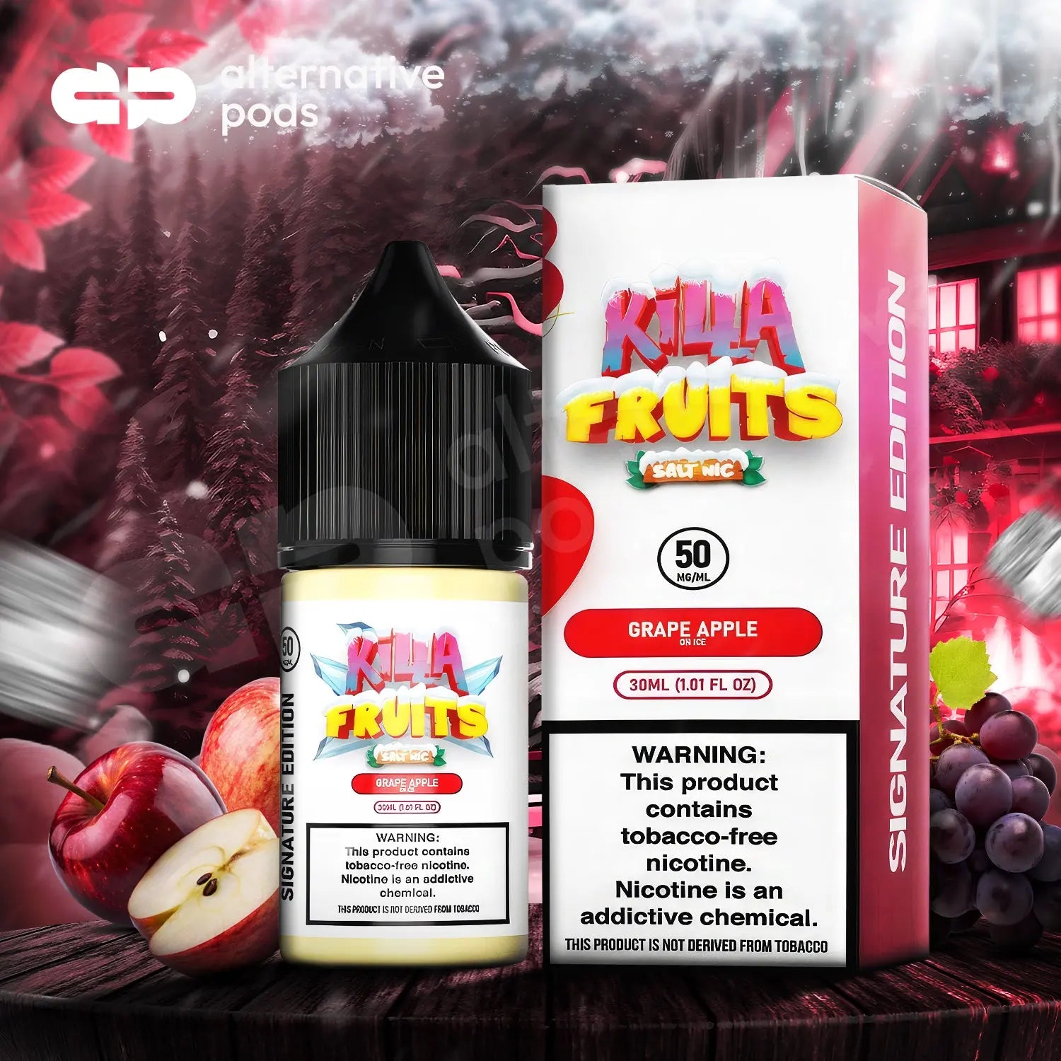 Killa Fruits Salt Nic On Ice Tobacco Free E-Liquid 30ML - Alternative pods | Online Vape & Smoke Shop