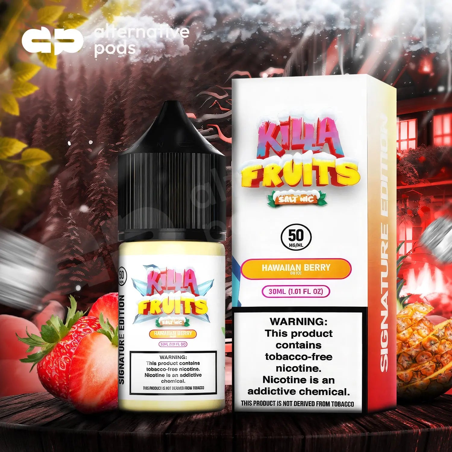 Killa Fruits Salt Nic On Ice Tobacco Free E-Liquid 30ML - Alternative pods | Online Vape & Smoke Shop