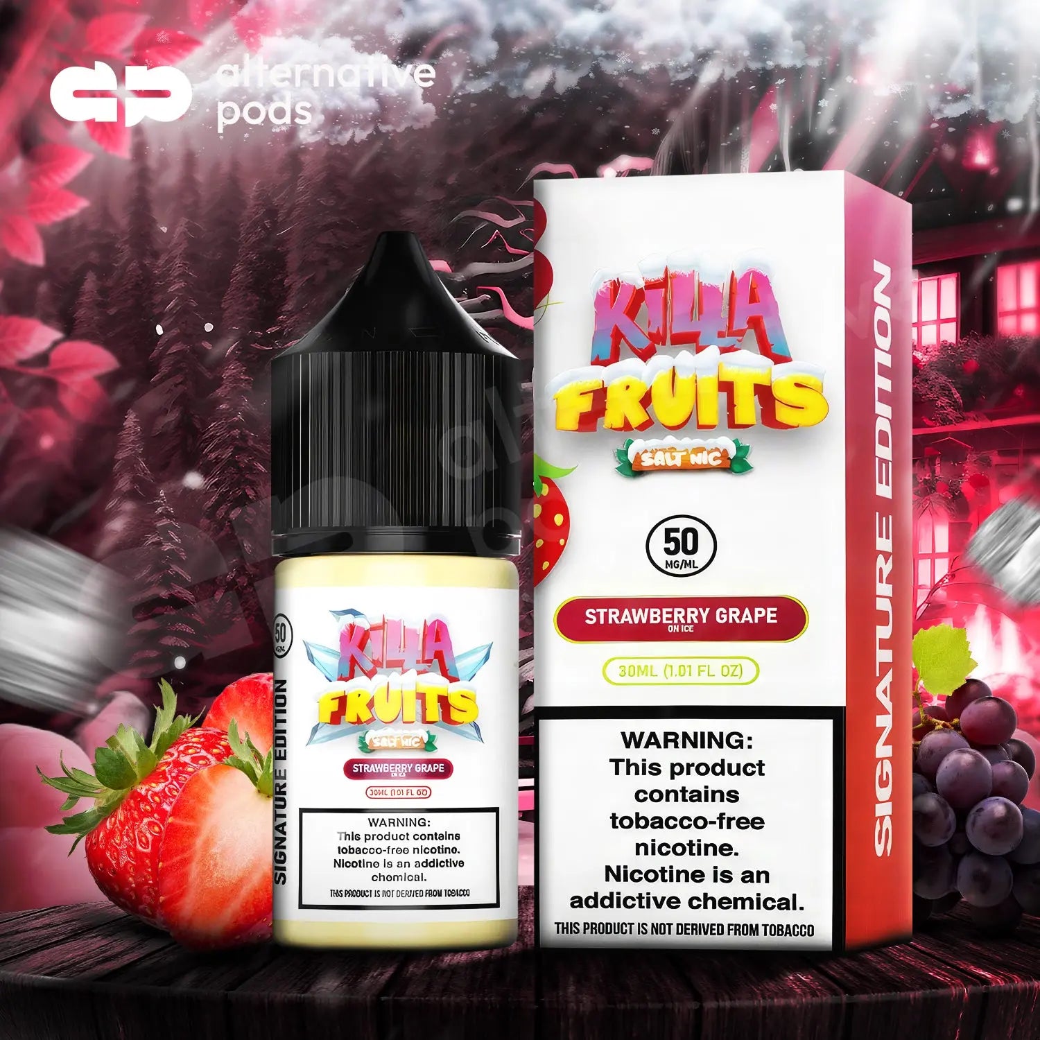 Killa Fruits Salt Nic On Ice Tobacco Free E-Liquid 30ML - Alternative pods | Online Vape & Smoke Shop