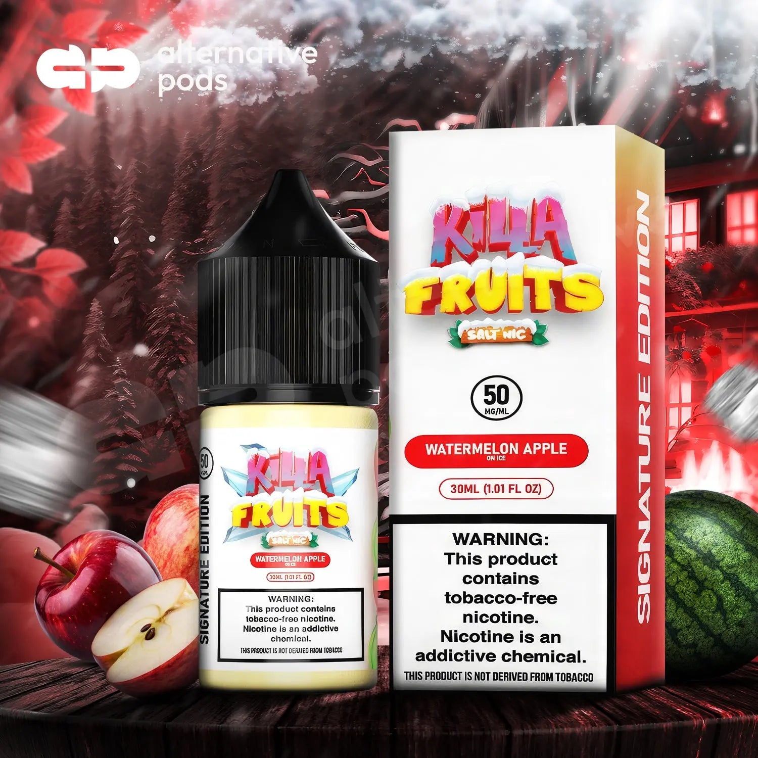 Killa Fruits Salt Nic On Ice Tobacco Free E-Liquid 30ML - Alternative pods | Online Vape & Smoke Shop