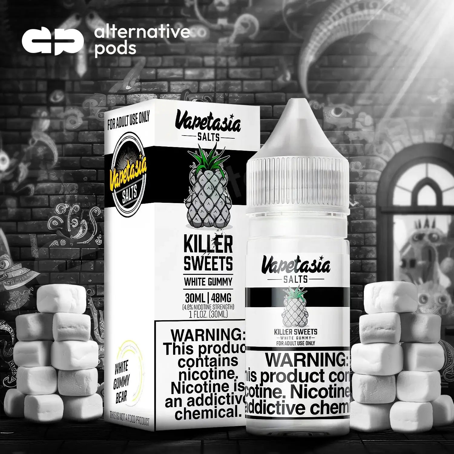 Killer Sweets By Vapetasia Salts Synthetic Nicotine Salt E-Liquid 30ML - Alternative pods | Online Vape & Smoke Shop