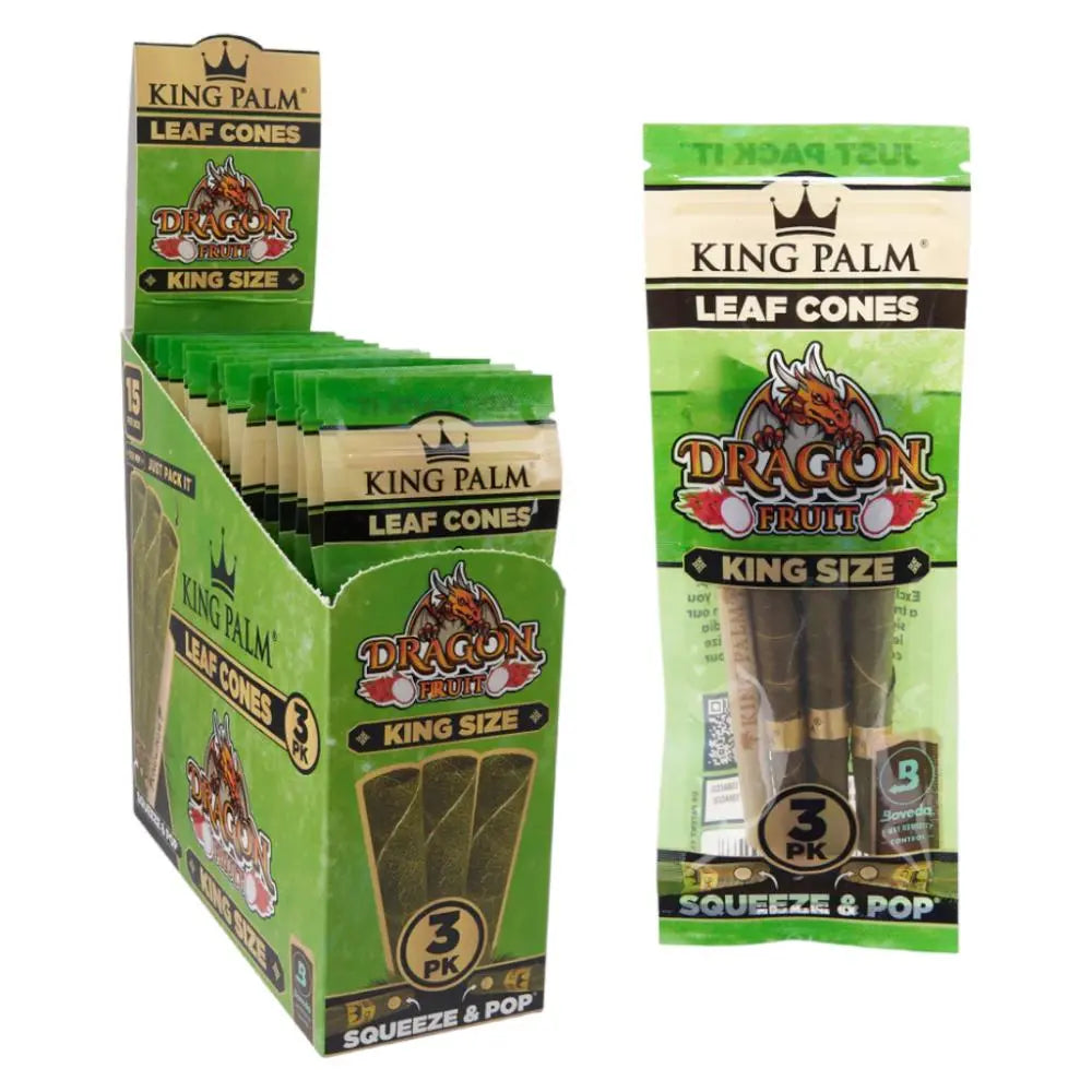 King Palm Flavored 3pk Leaf Cones 1 ¼ Size - Alternative pods | Online Vape & Smoke Shop