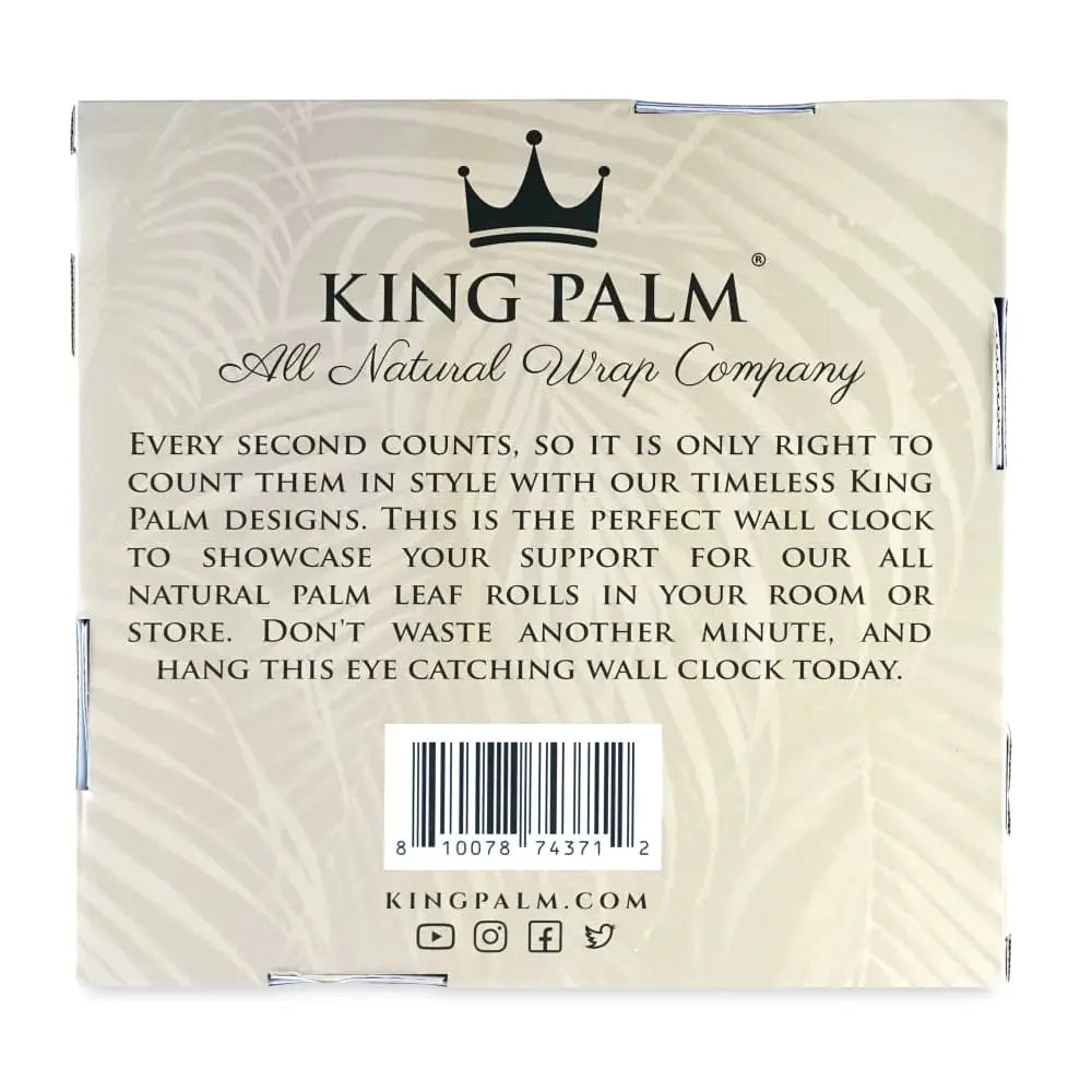 King Palm Wall Clock - Alternative pods | Online Vape & Smoke Shop