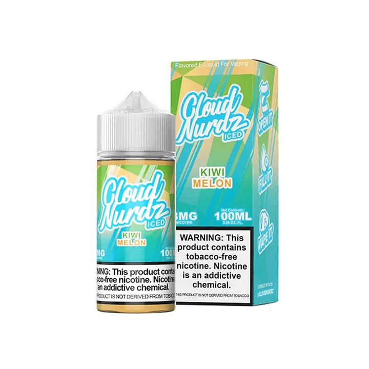 Cloud Nurdz ICED Tobacco-Free 100ML E-Liquid Kiwi Melon 