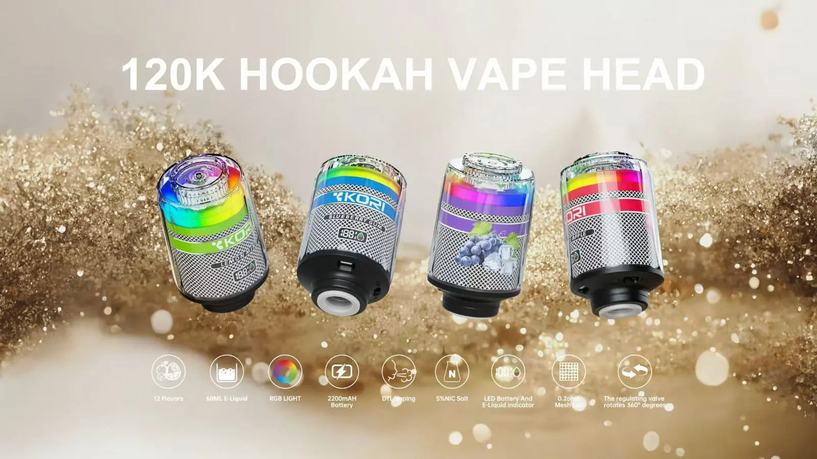 Kori 120K Hookah Vape KORI