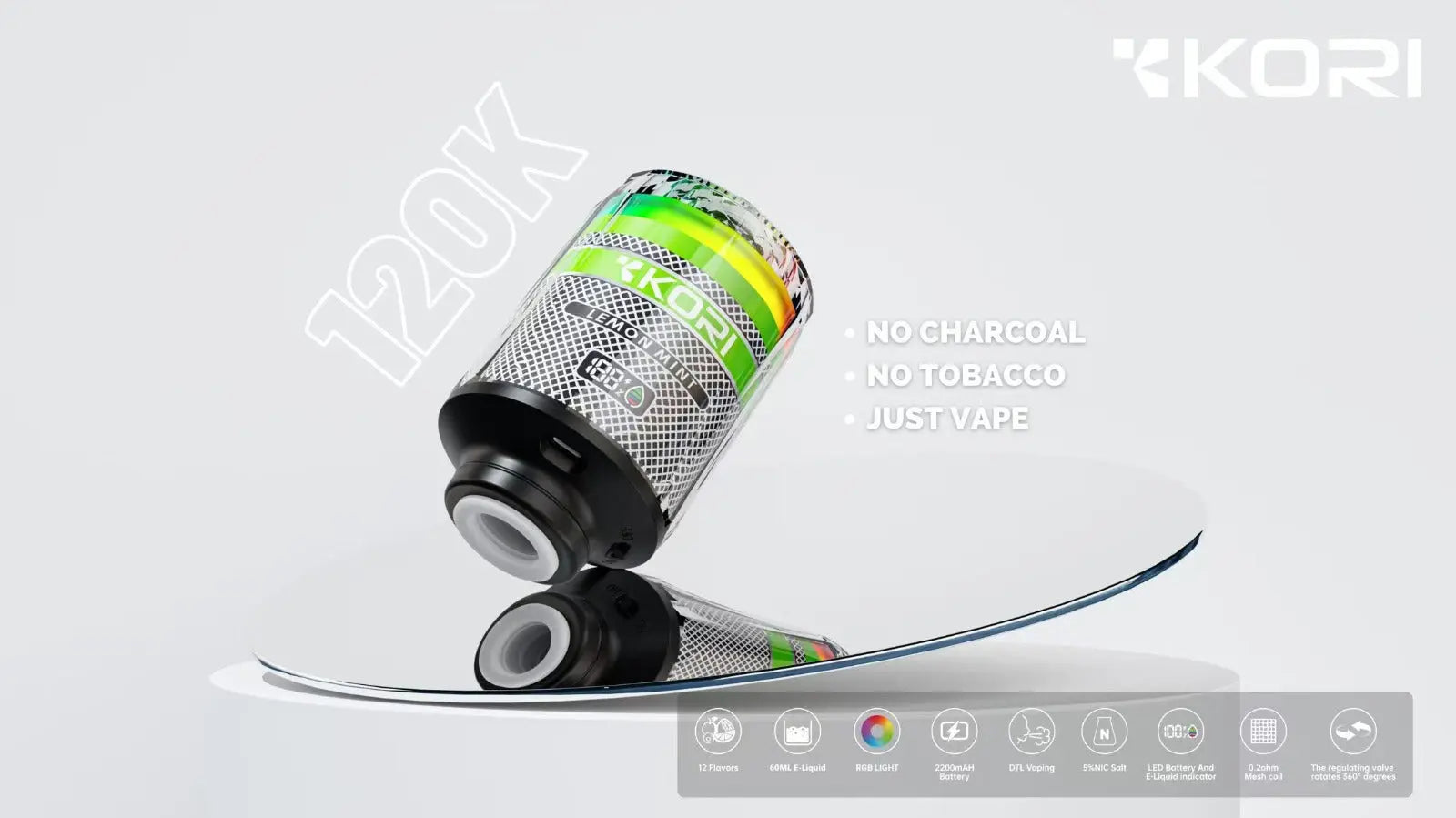 Kori 120K Hookah Vape 5% Kori 120K Hookah Vape 5%