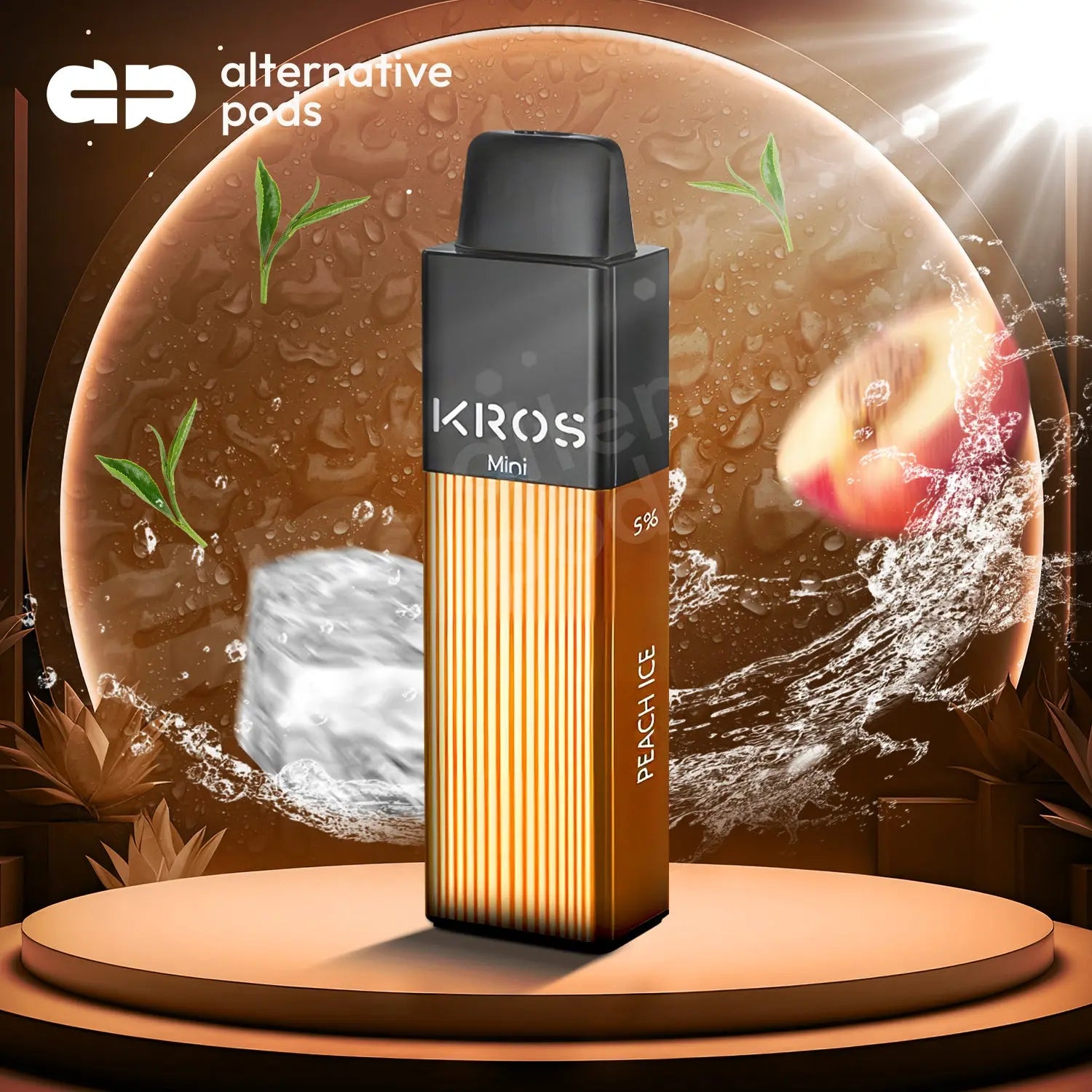 Kros Mini 4000 Puffs Disposable Vape - Peach Ice 