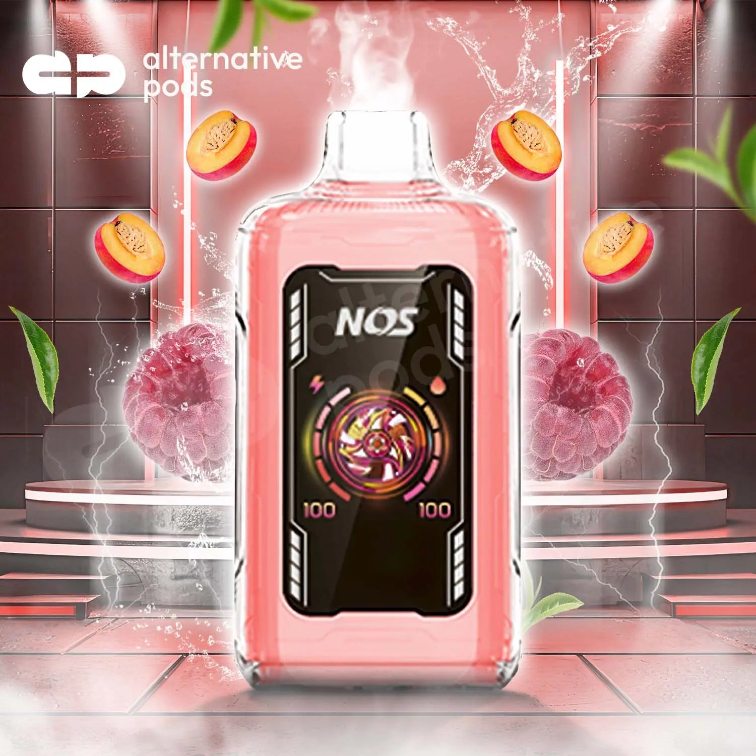 Kylin Bar Nos Turbo 30k Disposable - Peach Raspberry 