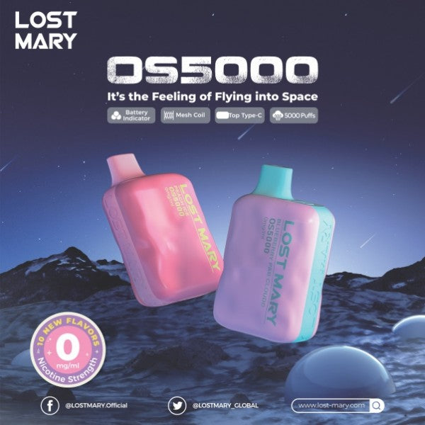 Lost Mary OS5000 0% - Online Vape Shop | Alternative pods | Affordable Vapor Store | Vape Disposables