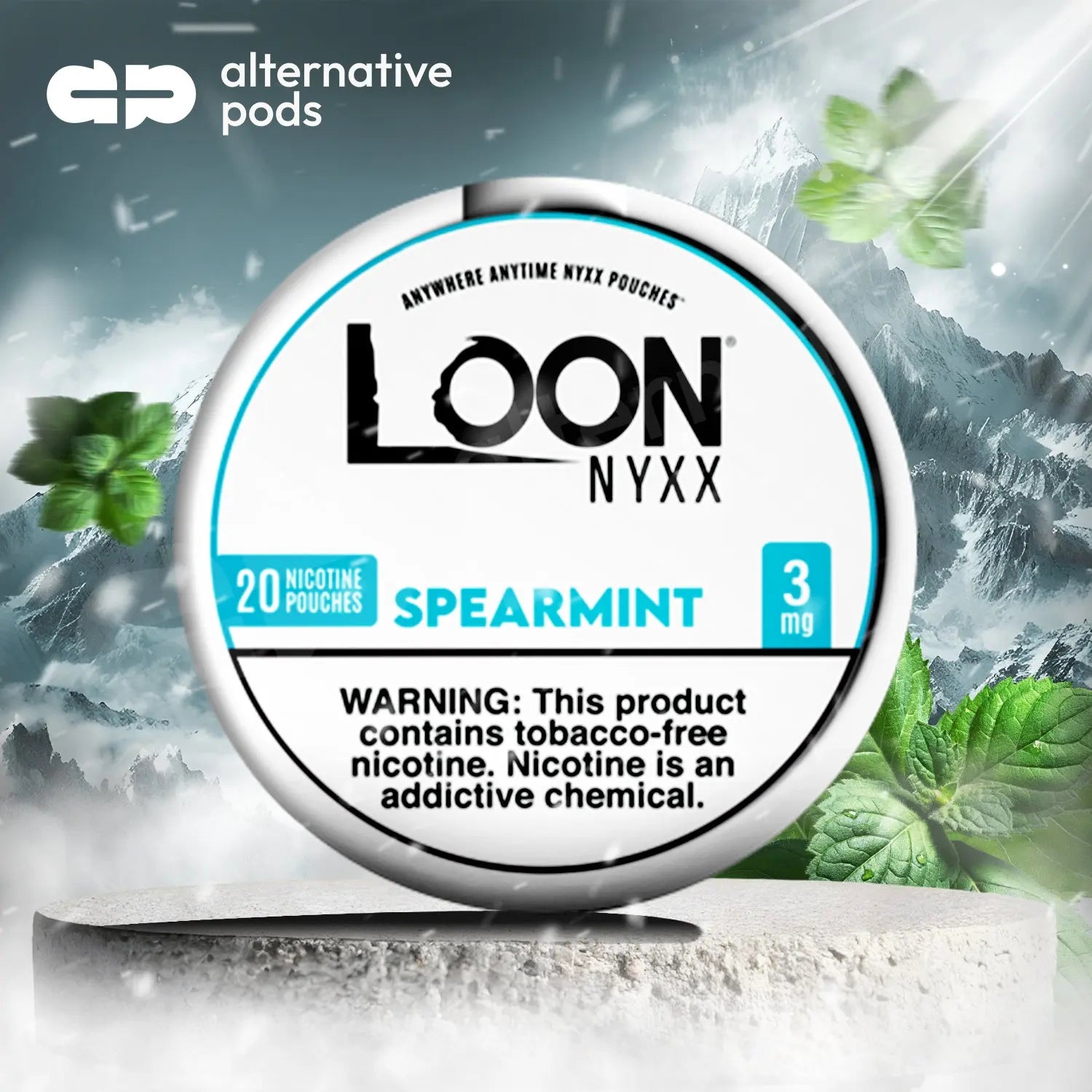 LOON NYXX Nicotine Pouches - Spearmint 