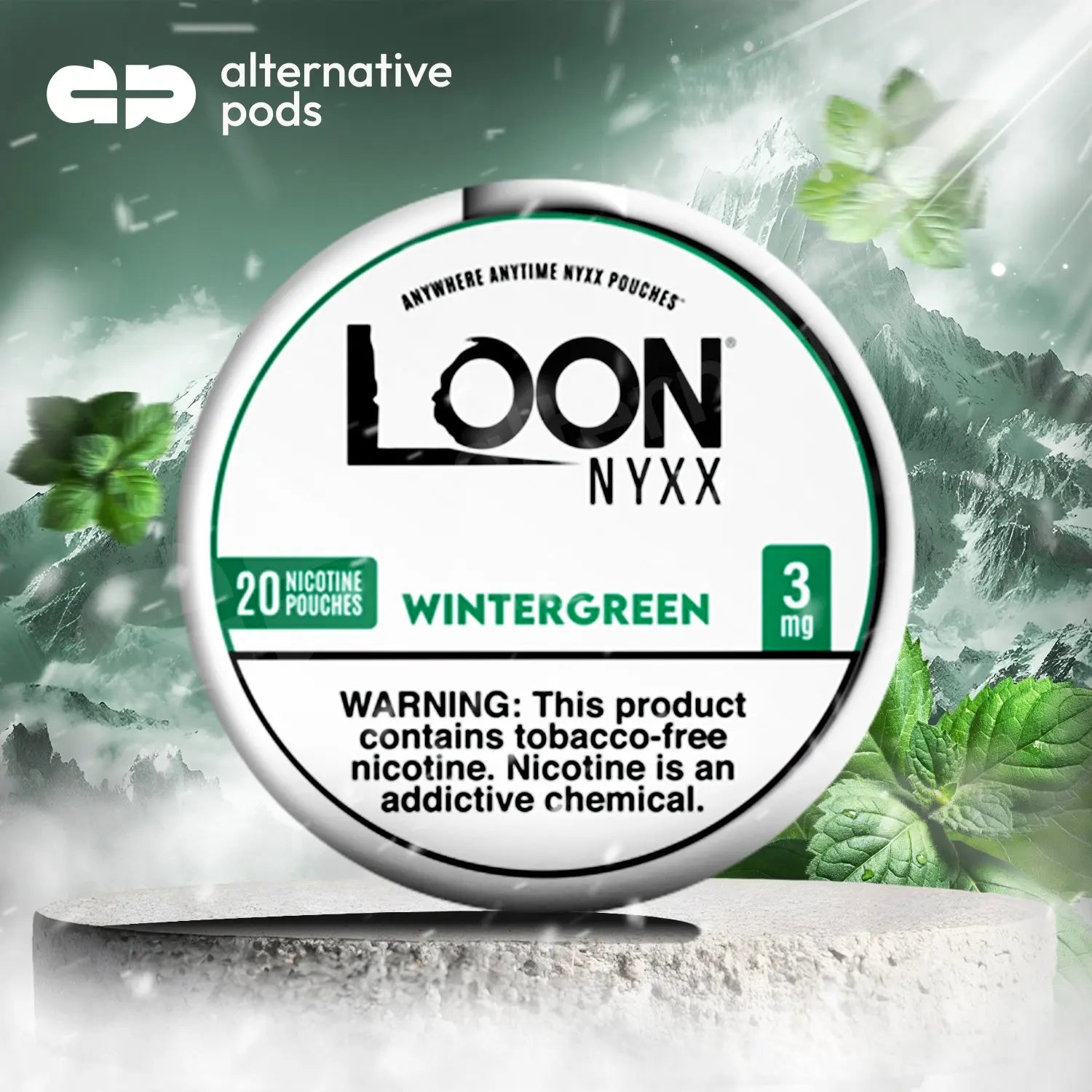 LOON NYXX Nicotine Pouches - Wintergreen 