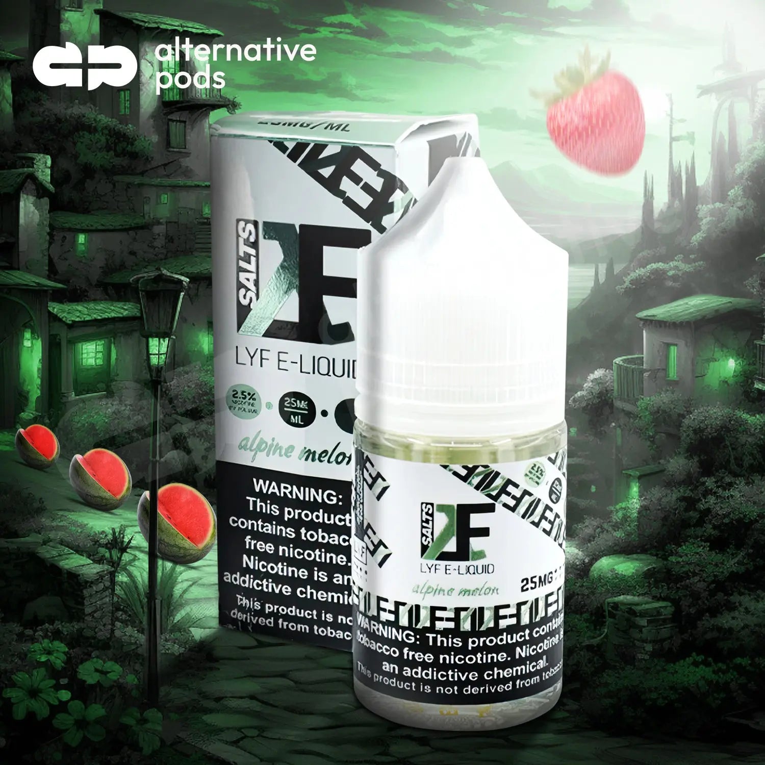 LYF Salts Synthetic Nicotine Salt E-Liquid 30ML LYF Salts - Alpine Melon 