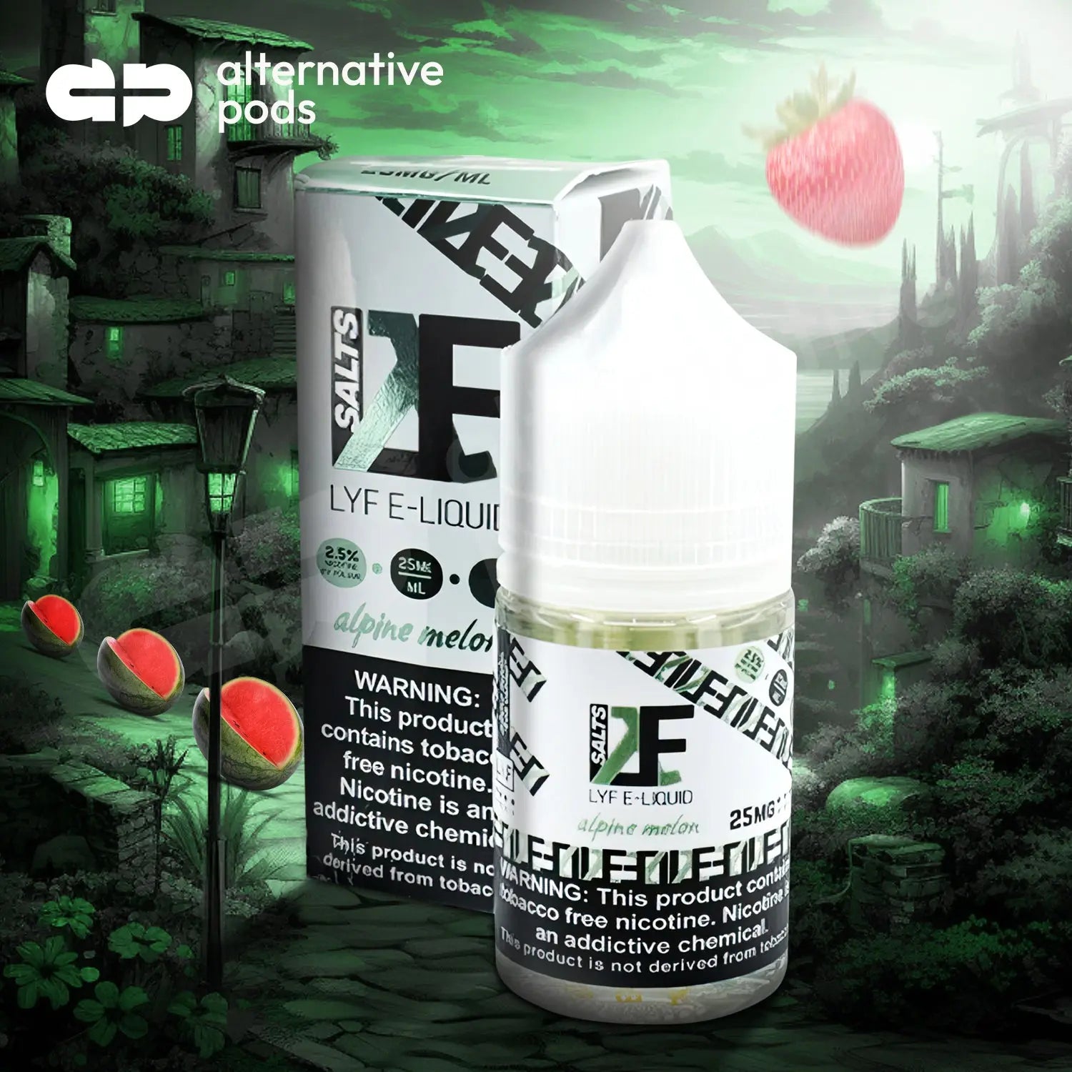 LYF Salts Synthetic Nicotine Salt E-Liquid 30ML LYF Salts - Alpine Melon 