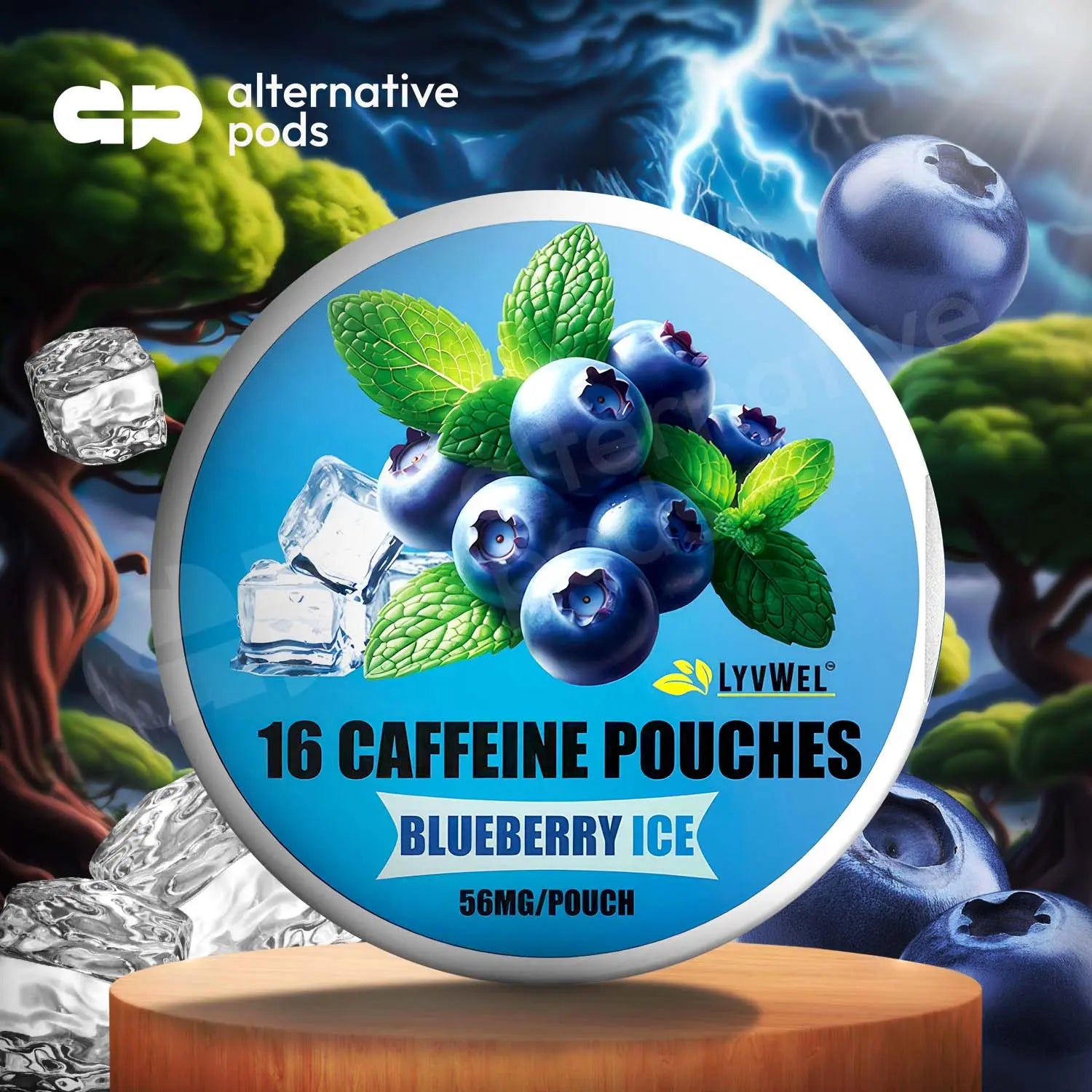 LYVWEL Caffeine Pouches - Blueberry Ice 