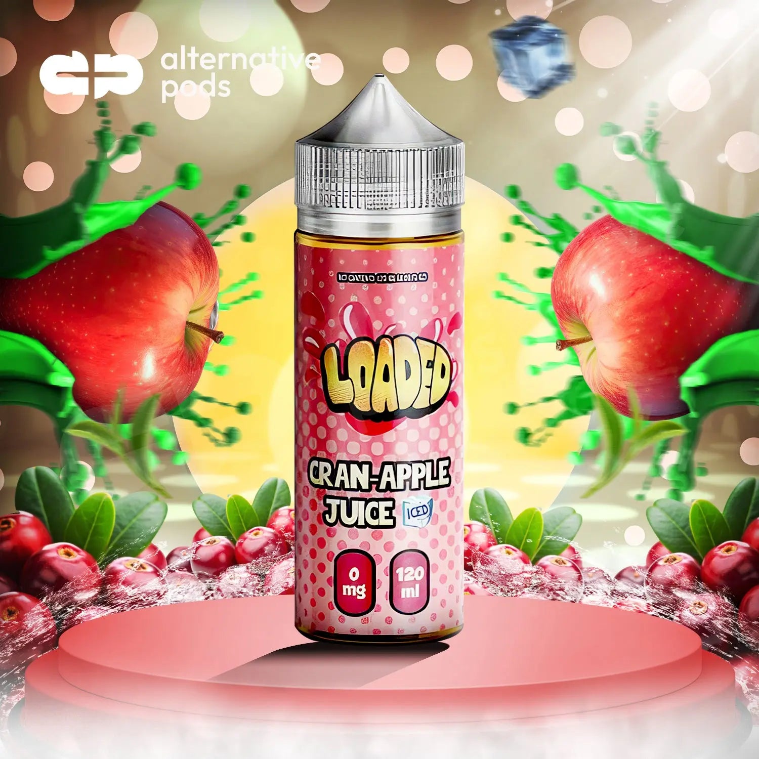 Loaded E-Liquid By Ruthless 120ML - Cran-Apple Juice Iced