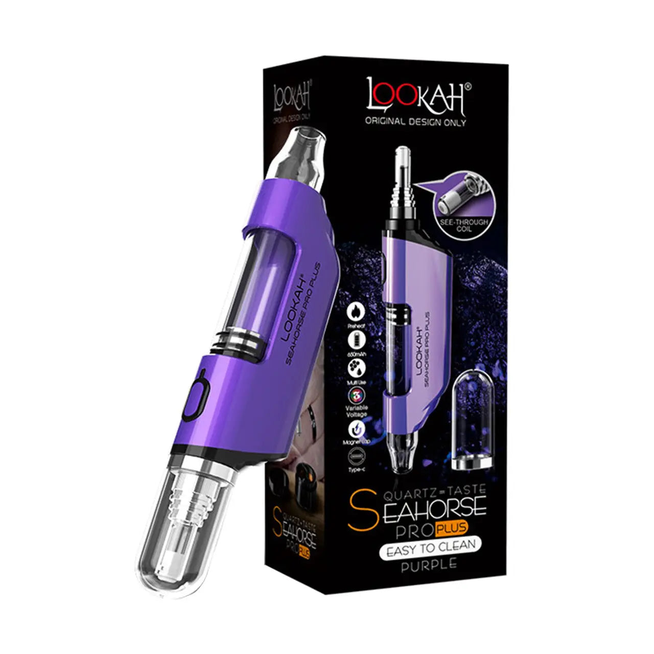 Lookah - Seahorse Pro Plus 650mAh Vaporizer Kit - Alternative pods | Online Vape & Smoke Shop