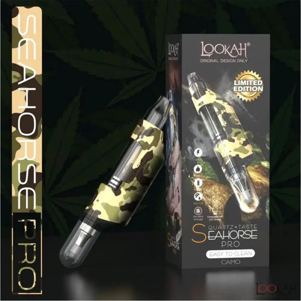 Lookah Seahorse Pro - Wax & Dab Pen Kit - Camo Edition - Alternative pods | Online Vape & Smoke Shop