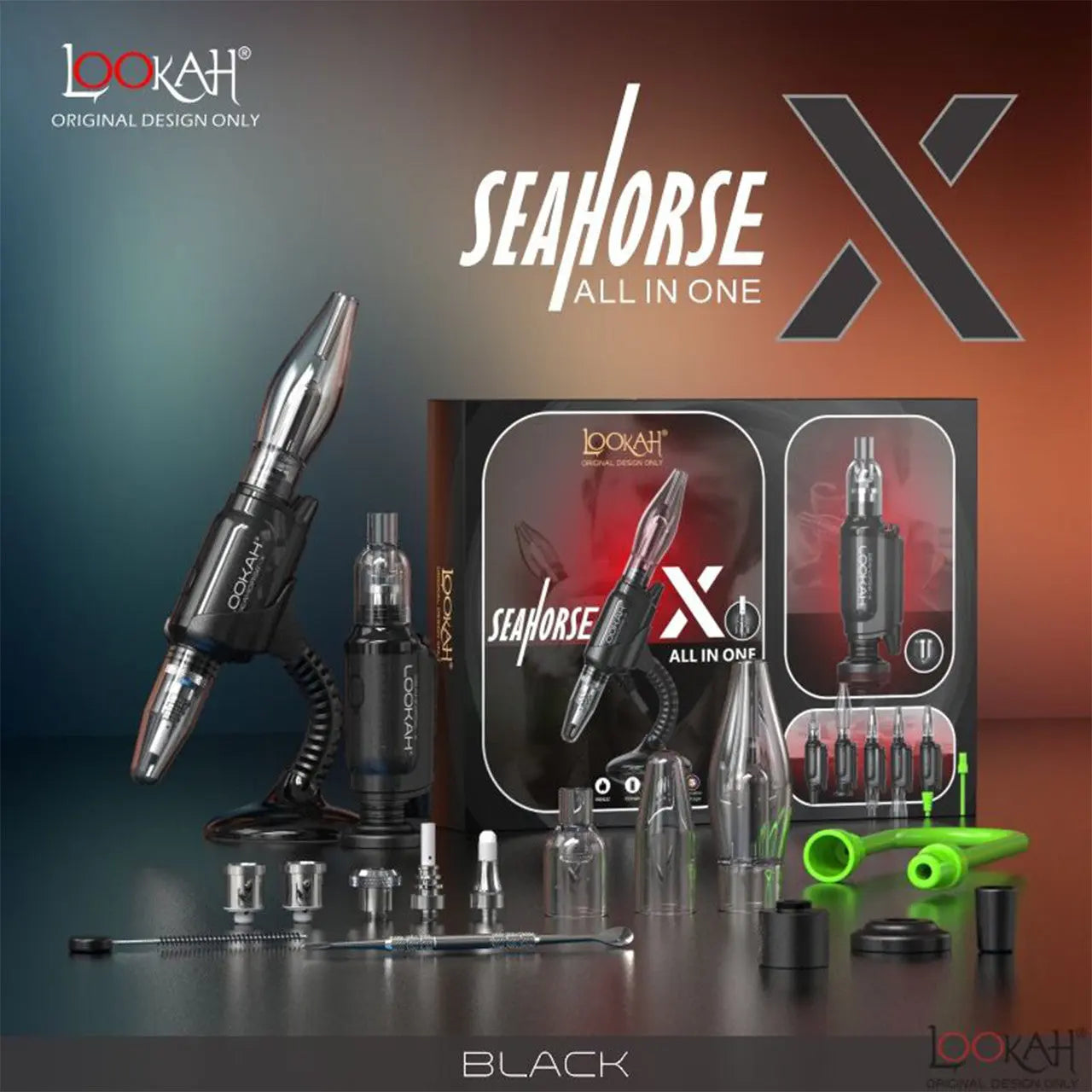 Lookah - Seahorse X 950mAh All In One Vaporizer Kit - Alternative pods | Online Vape & Smoke Shop