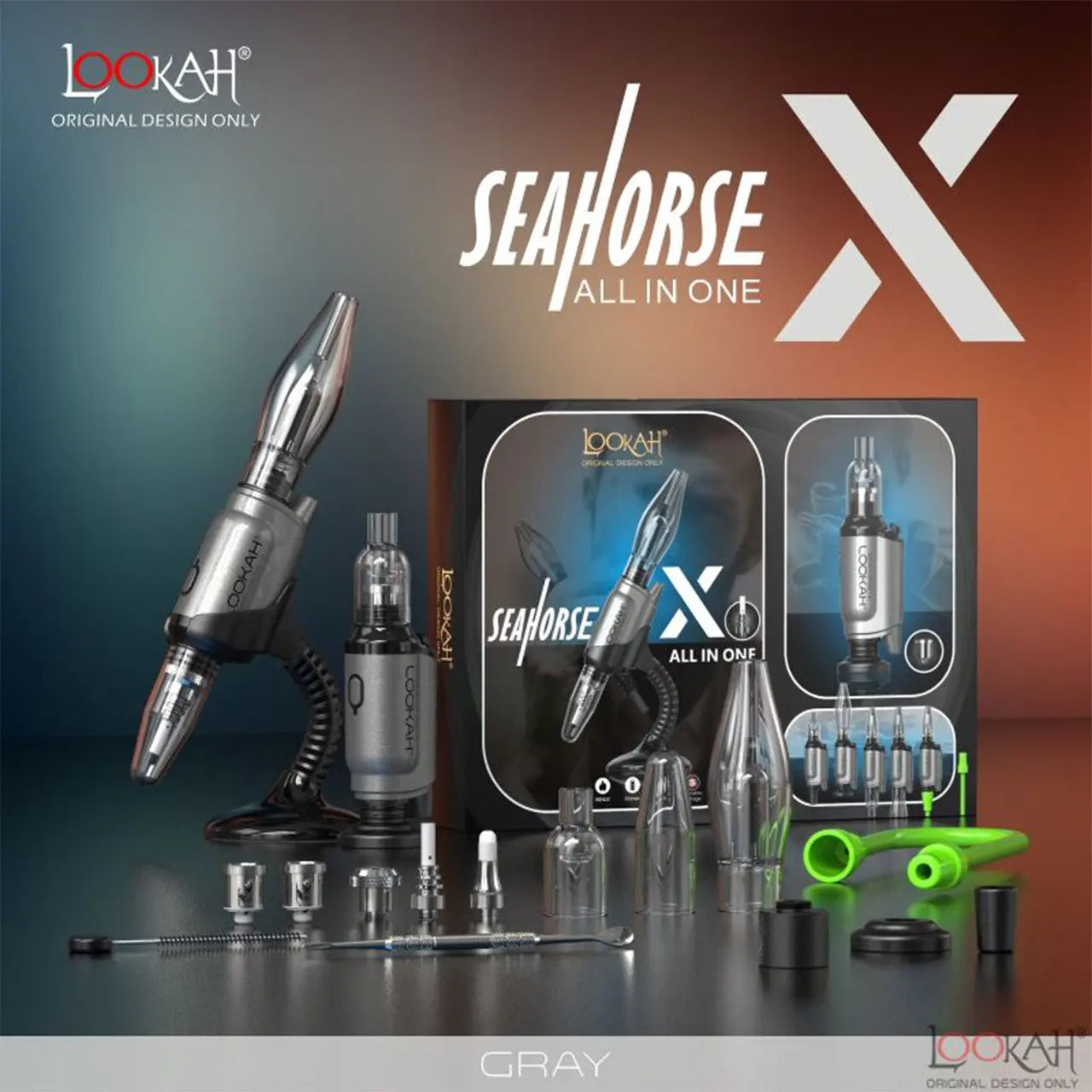 Lookah - Seahorse X 950mAh All In One Vaporizer Kit - Alternative pods | Online Vape & Smoke Shop