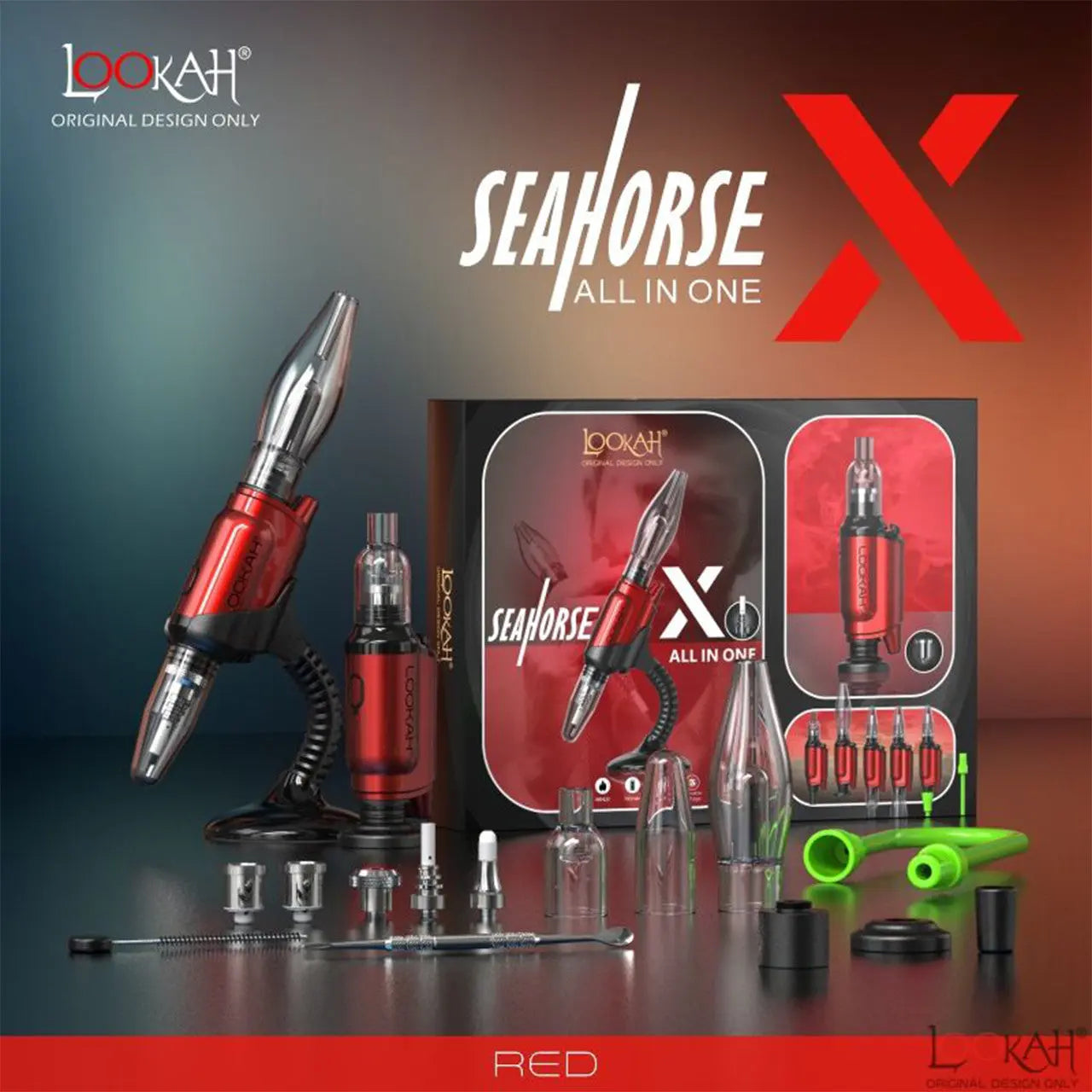 Lookah - Seahorse X 950mAh All In One Vaporizer Kit - Alternative pods | Online Vape & Smoke Shop