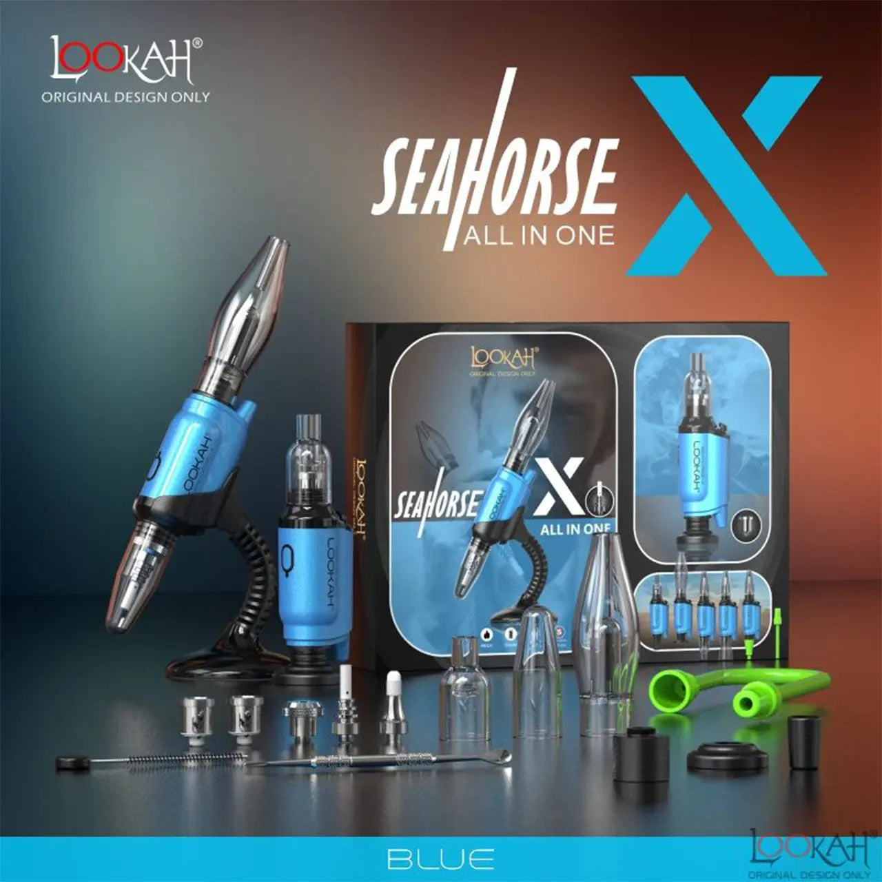 Lookah - Seahorse X 950mAh All In One Vaporizer Kit - Alternative pods | Online Vape & Smoke Shop