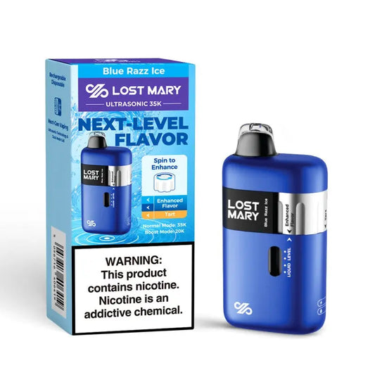 Lost Mary Ultrasonic 35K Disposable - Blue Razz Ice 