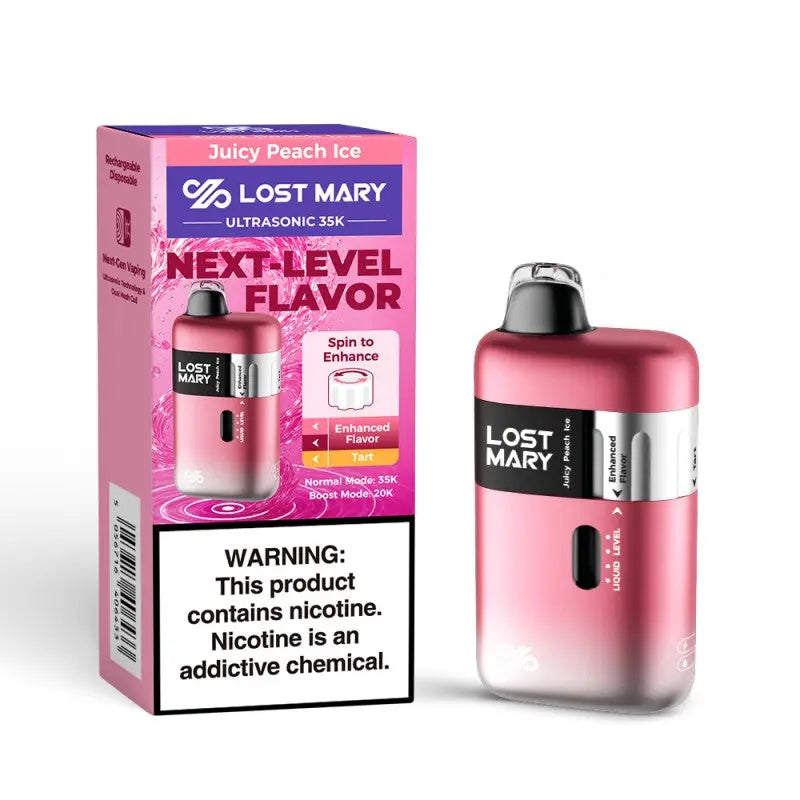 Lost Mary Ultrasonic 35K Disposable - Juicy Peach Ice 