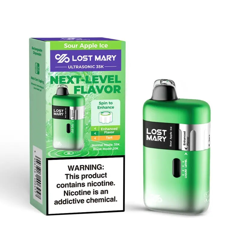Lost Mary Ultrasonic 35K Disposable - Sour Apple Ice 