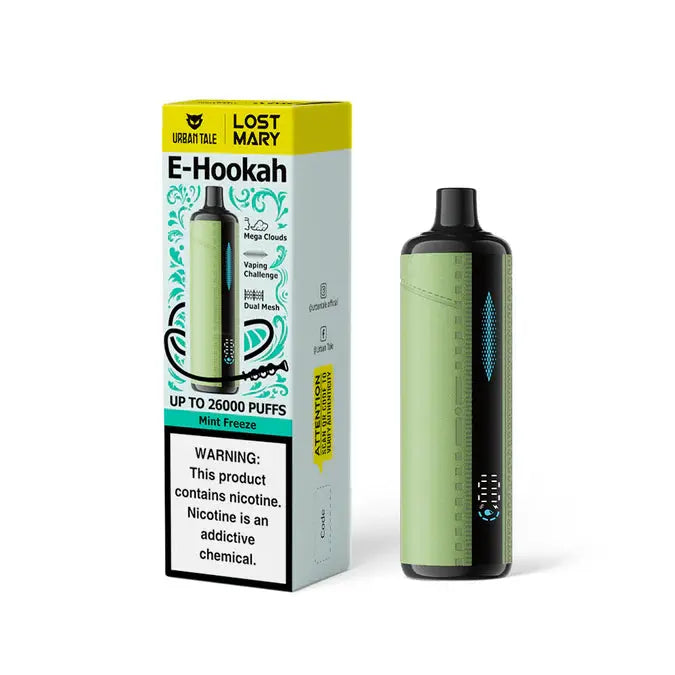 Lost Mary X Urban Tale 26K E-Hookah Disposable - Mint Freeze 