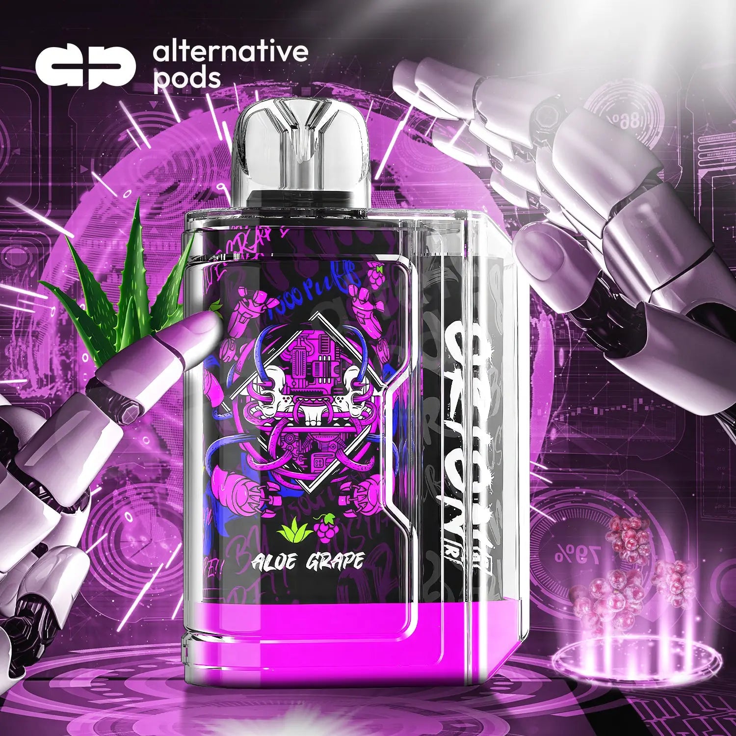 Lost Vape Orion Bar 7500 Puffs Disposable Vape - Aloe Grape 