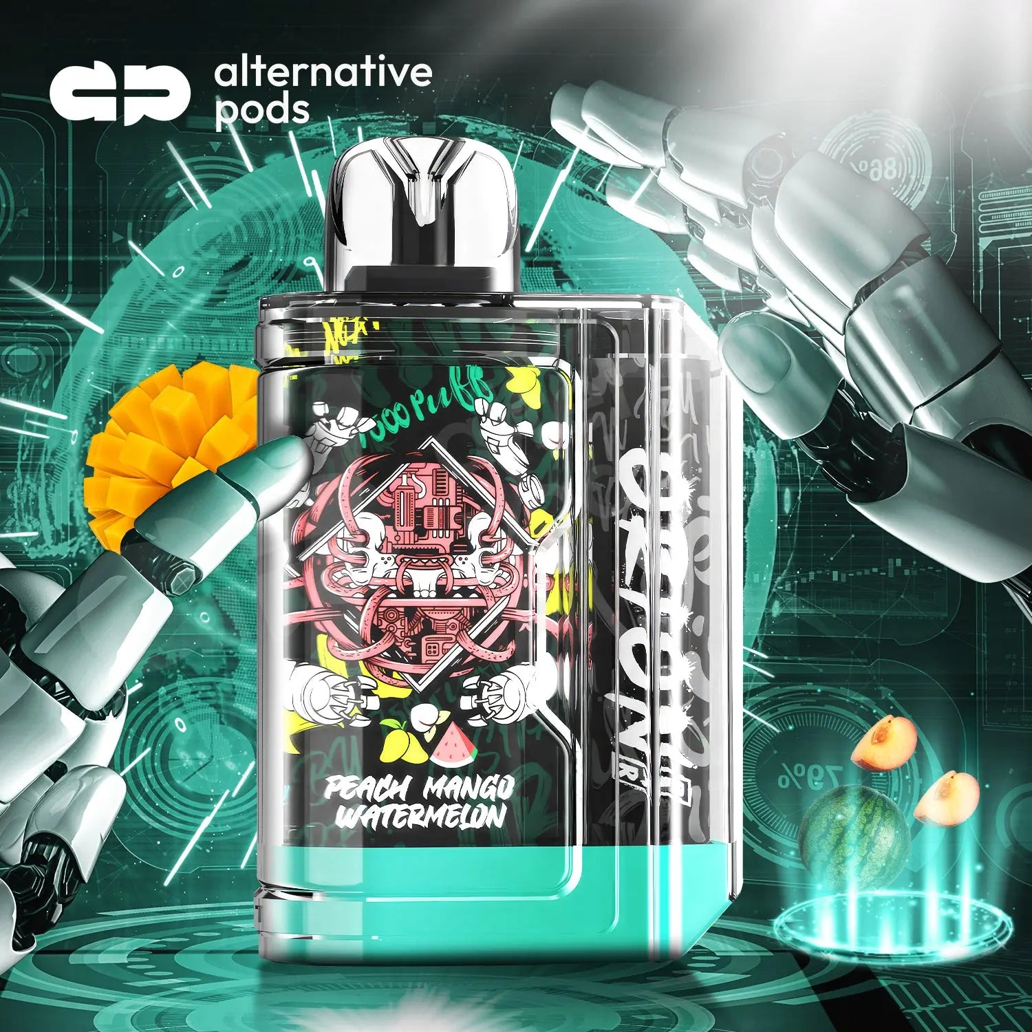 Lost Vape Orion Bar 7500 Puffs Disposable Vape - Peach Mango Watermelon 