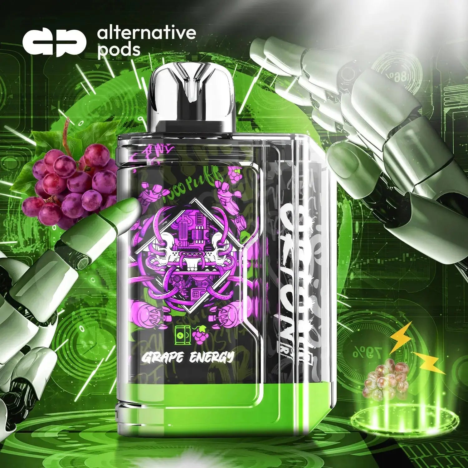 Lost Vape Orion Bar 7500 Puffs Disposable Vape - Grape Energy 