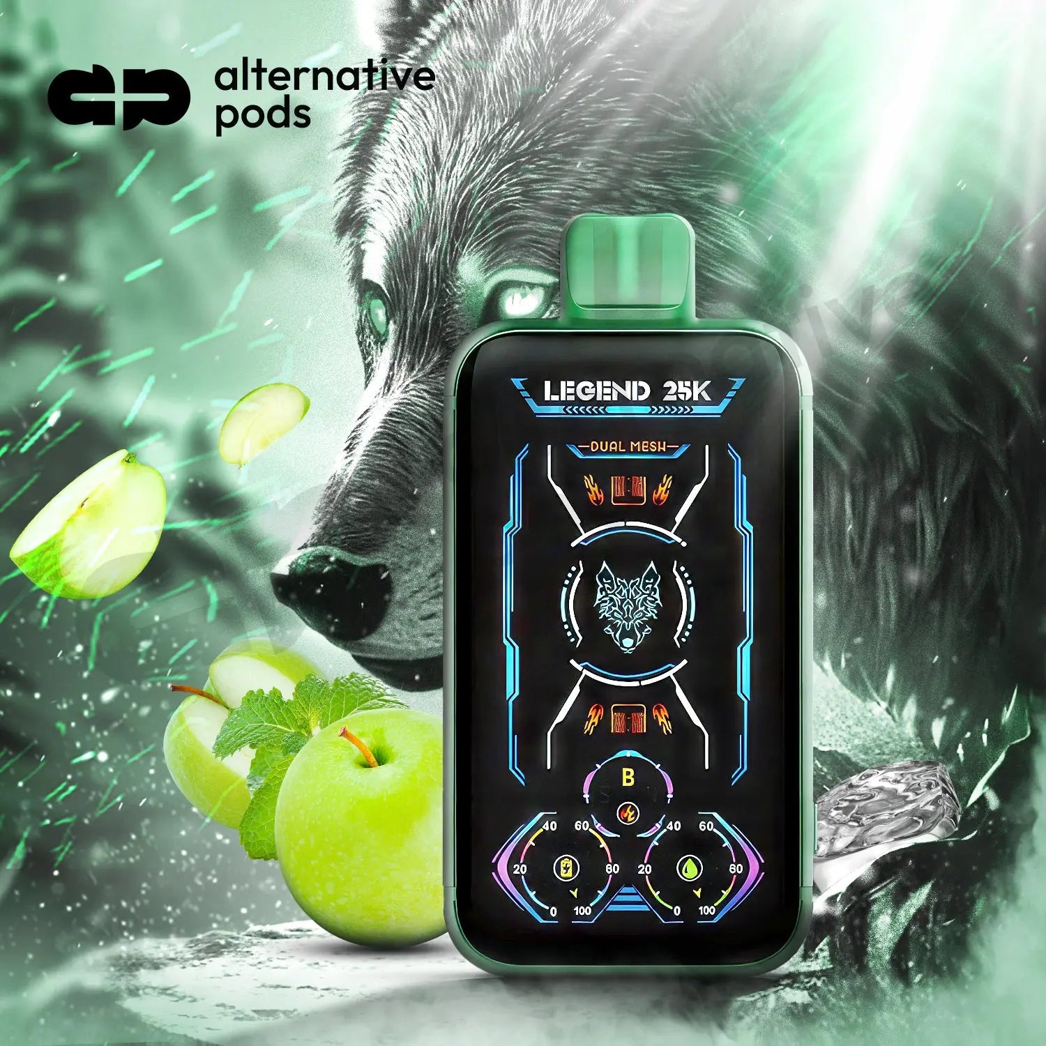 low smoke vape Lucky Wolf Legend 25K Disposable