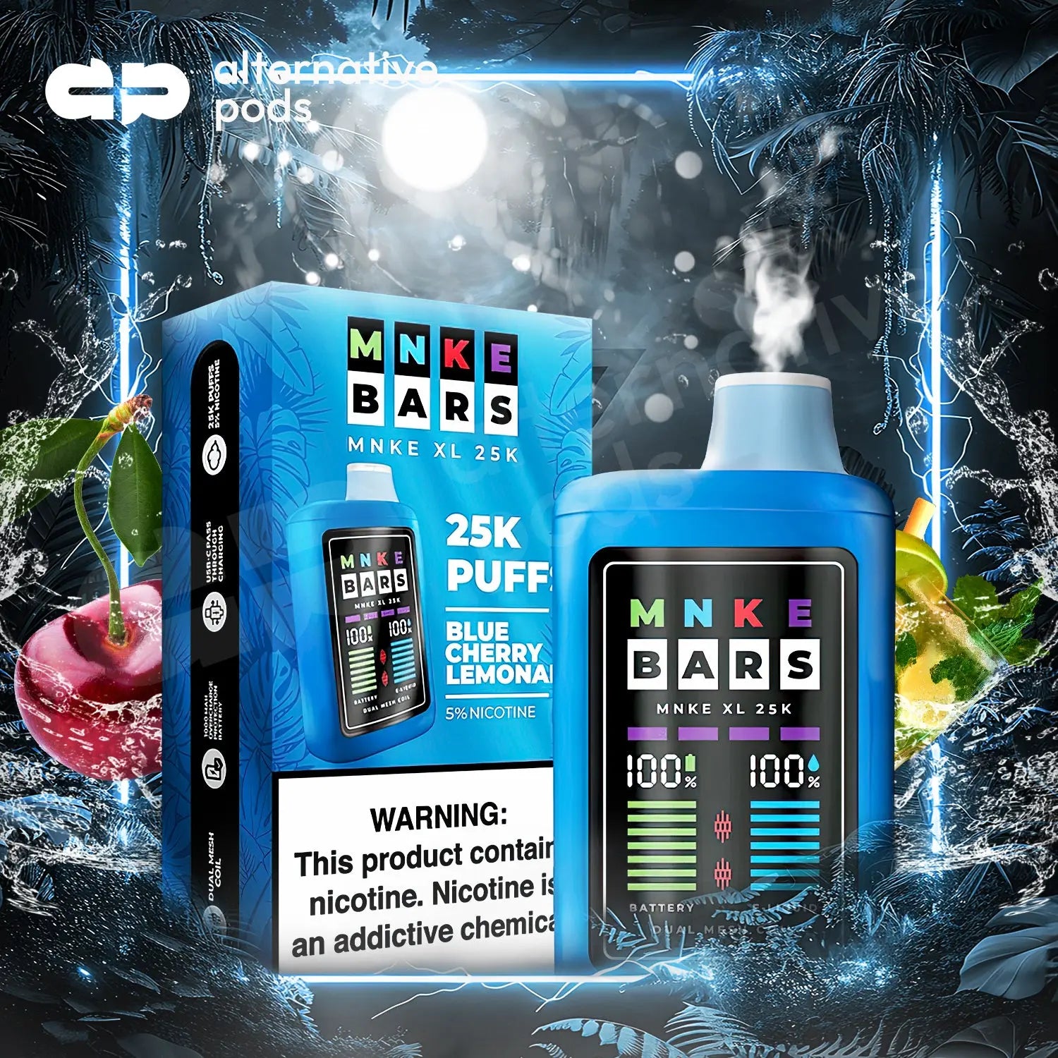 MNKE BARS XL 25K Disposable - Alternative pods | Online Vape & Smoke Shop