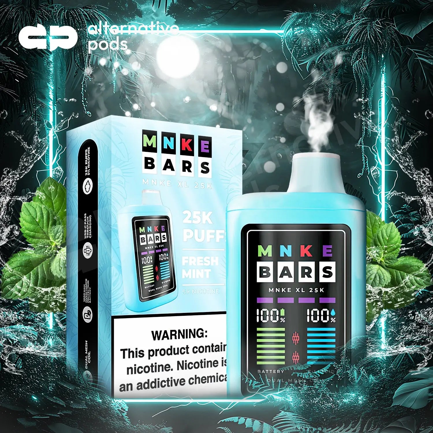 MNKE BARS XL 25K Disposable - Alternative pods | Online Vape & Smoke Shop