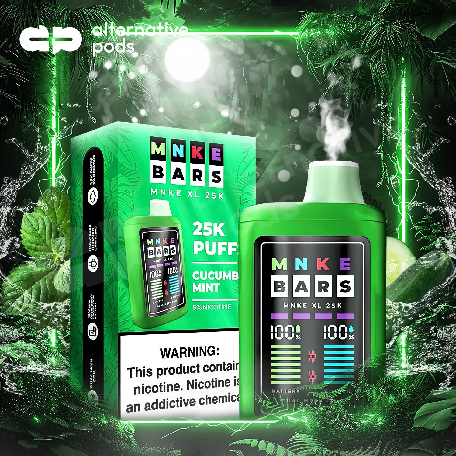 MNKE BARS XL 25K Disposable - Alternative pods | Online Vape & Smoke Shop