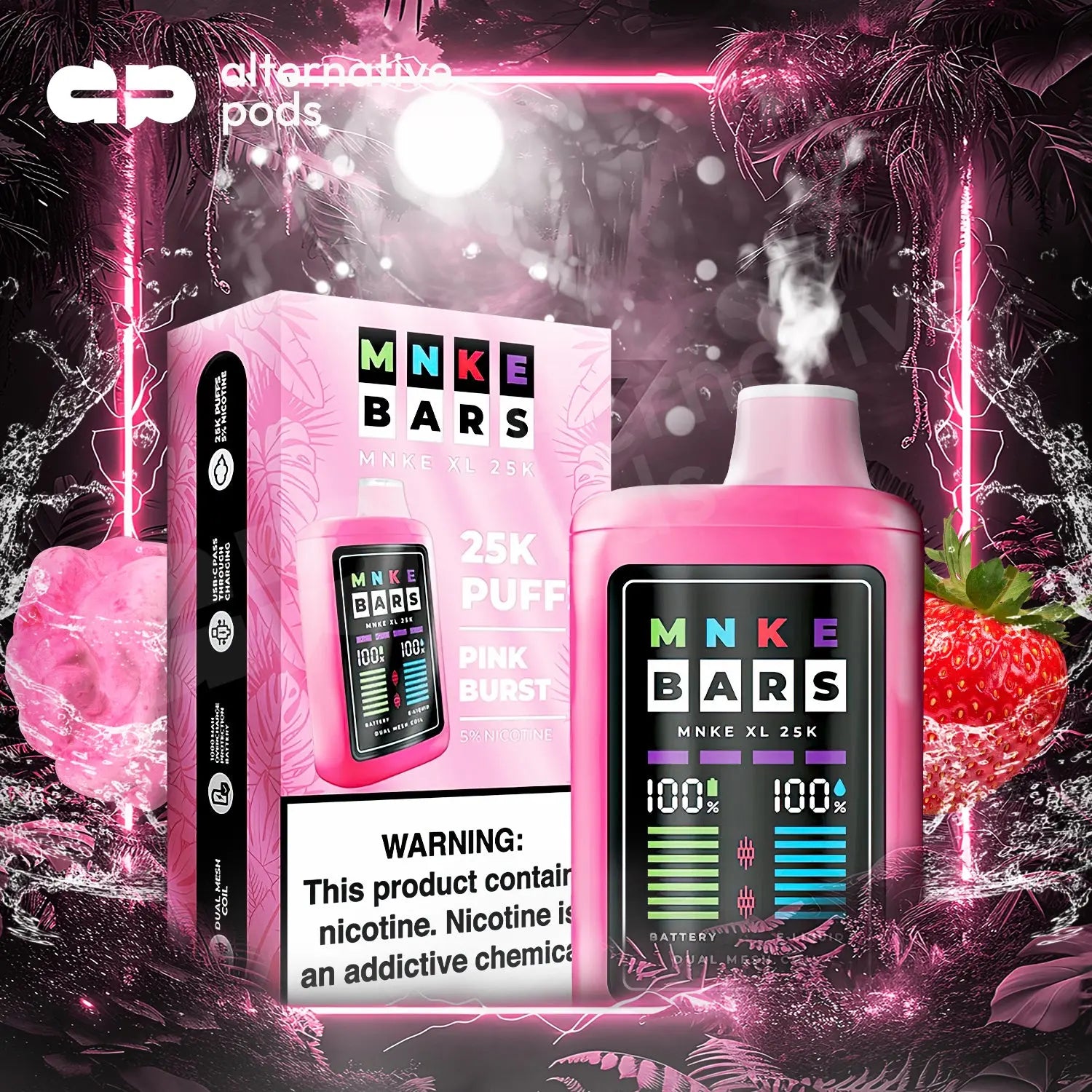 MNKE BARS XL 25K Disposable - Alternative pods | Online Vape & Smoke Shop