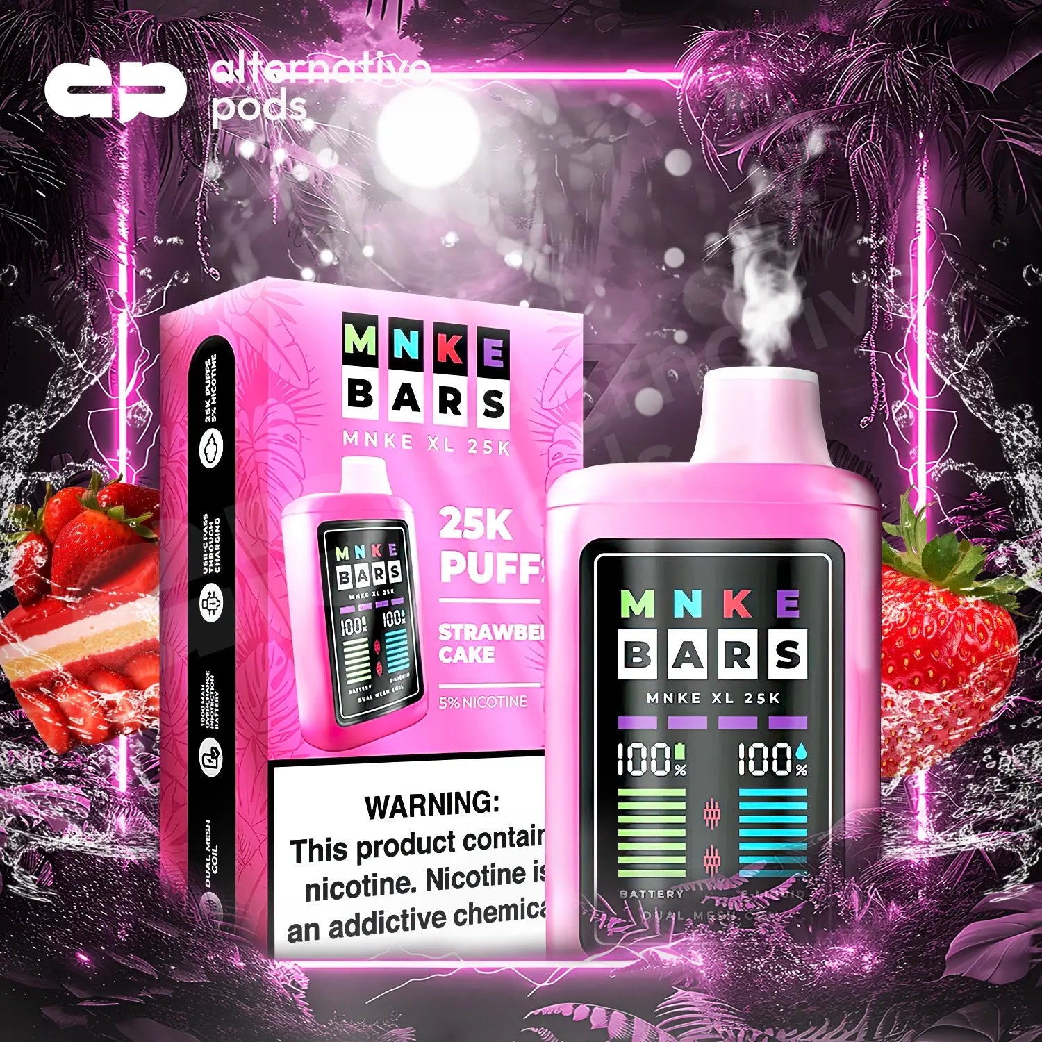 MNKE BARS XL 25K Disposable - Alternative pods | Online Vape & Smoke Shop